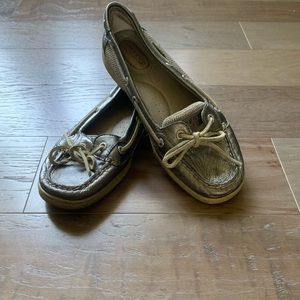 Silver Sperry Topsliders